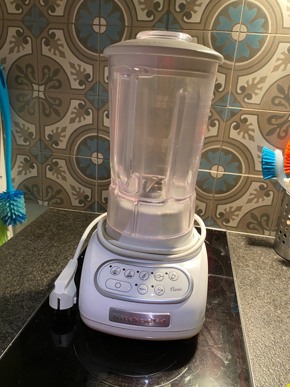 KitchenAid classic blender wit, Enlèvement, Comme neuf, Mélangeur