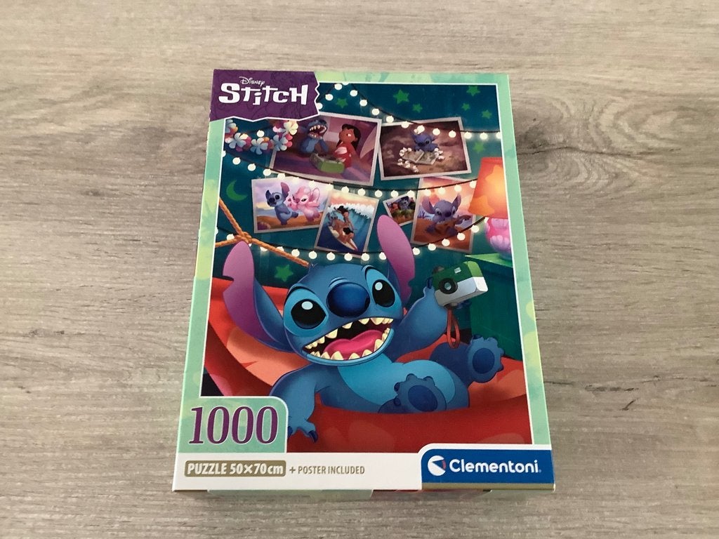 Puzzle Disney Stitch (1000 pièces), Hobby & Loisirs créatifs, Enlèvement ou Envoi, 500 à 1500 pièces, Comme neuf, Puzzle