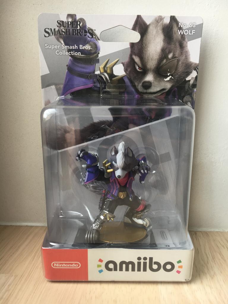 Amiibo Wolf N.63 (Super Smash Bros), Ophalen of Verzenden, Nieuw