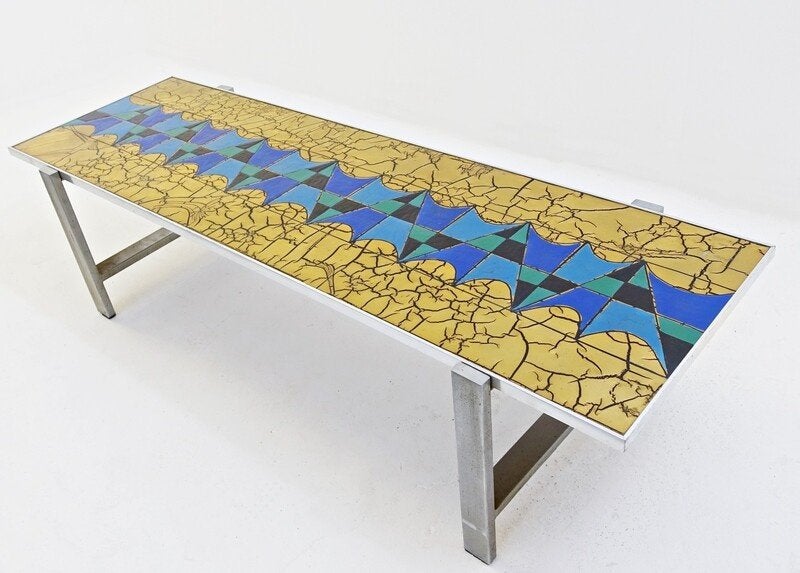 De Nisco – panneau céramique / table basse – signé, Antiquités & Art, Enlèvement