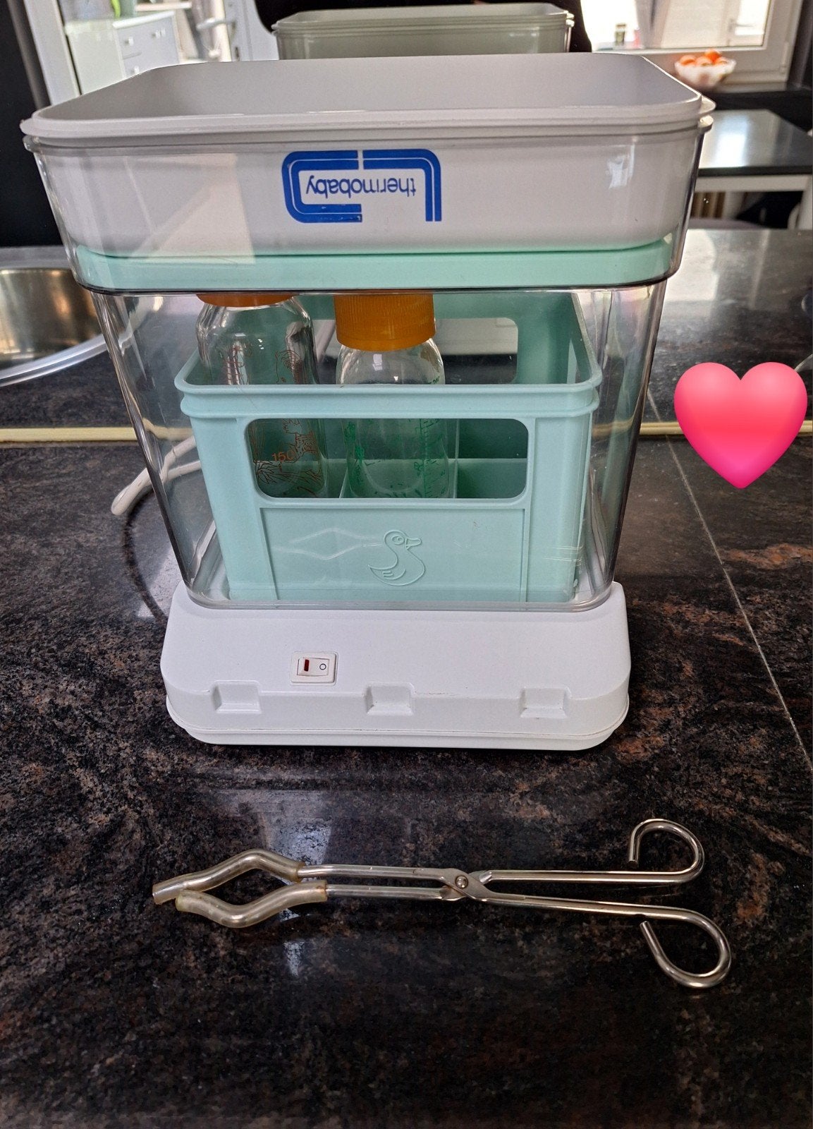 Momcozy 3 in 1 electr. fless.sterilisator+droger+compl.babys, Kinderen en Baby's, Ophalen of Verzenden, Sterilisator
