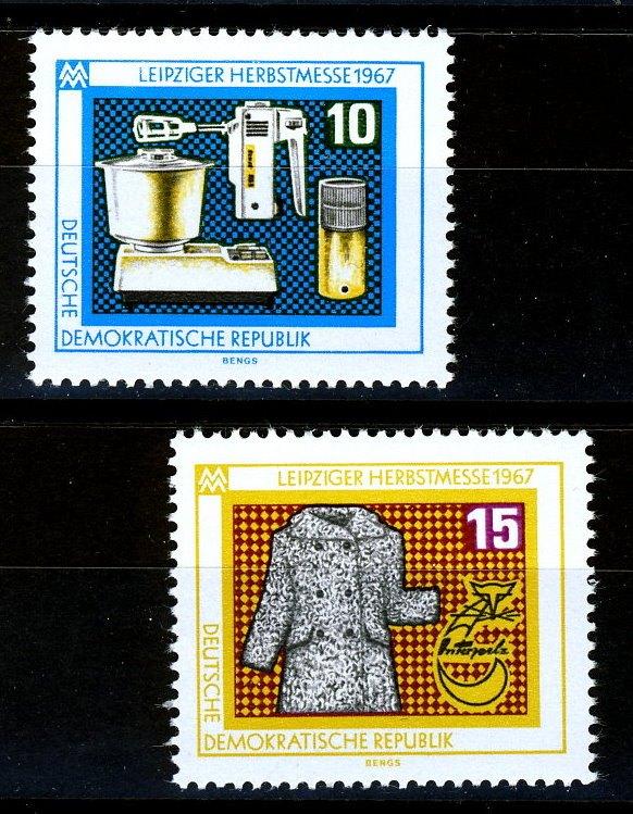 DDR 1967 - nr 1306 -1307 **, Postzegels en Munten, Postzegels | Europa | Duitsland, Verzenden, DDR, Postfris