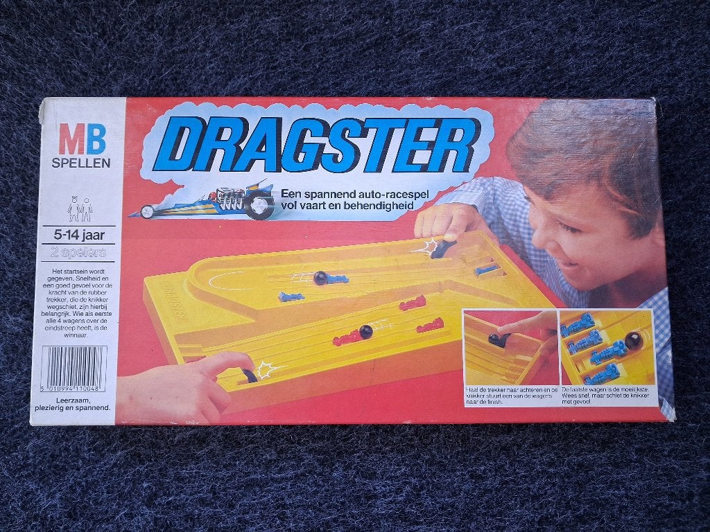 Boardgame Dragster, Ophalen of Verzenden, Gebruikt, MB spellen