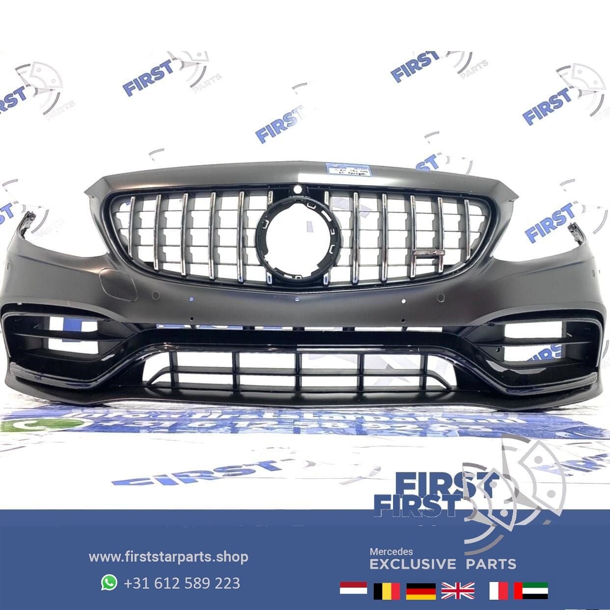 C205 C63 AMG FACELIFT VOORBUMPER COMPLEET Mercedes C Klasse, Gebruikt, -, Voor, Ophalen of Verzenden