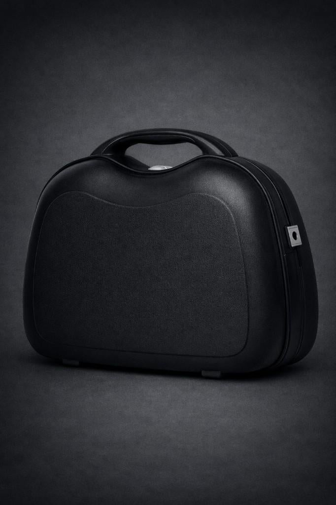Schoonheidskoffer Essentials, Handtassen en Accessoires, Beautycases, Gebruikt, Hardcase, Zwart, Met slot, Ophalen