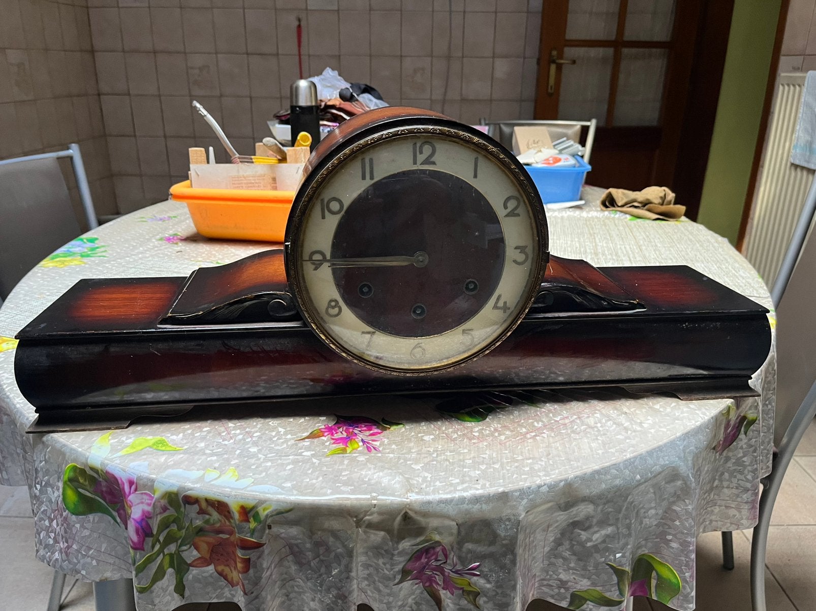 Ancienne horloge 3 trous, Antiek en Kunst, Ophalen