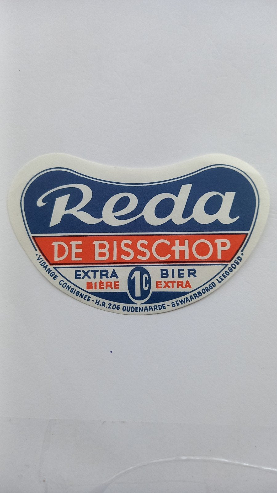Bieretiket br. Bisschop, Verzamelen, Biermerken, Ophalen of Verzenden