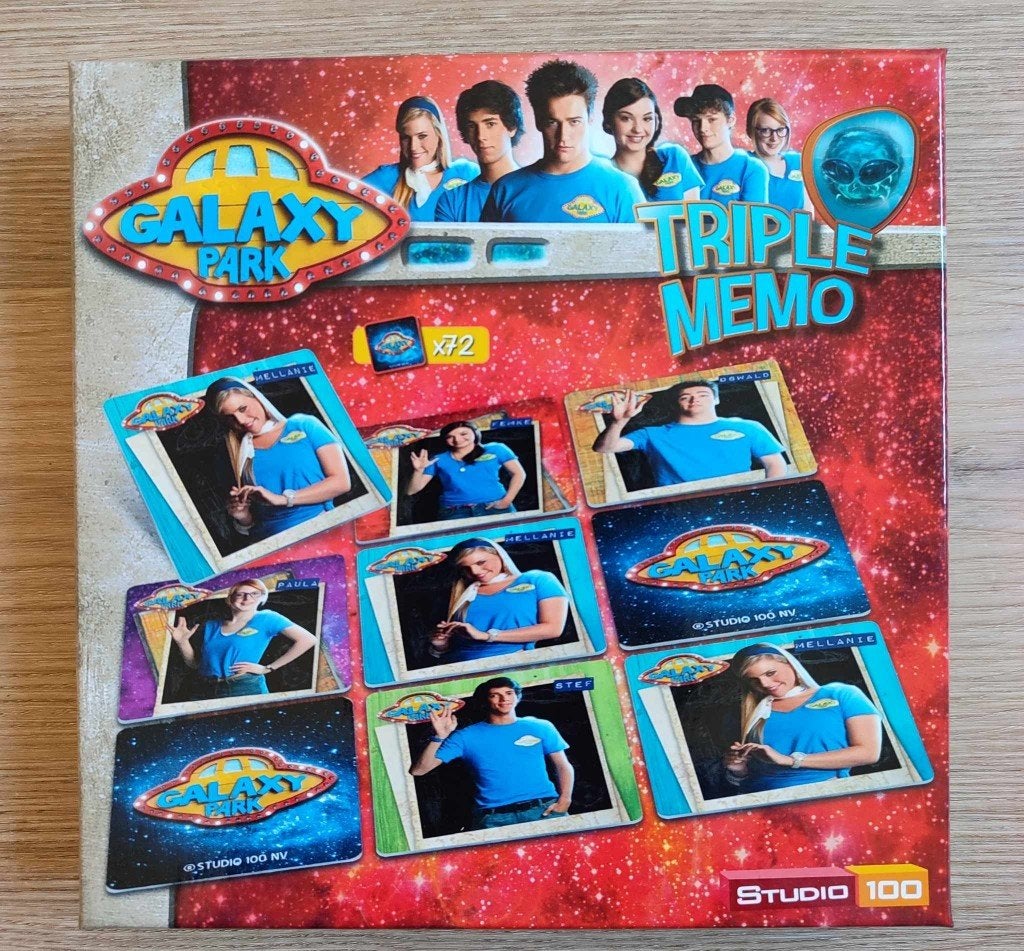 Tripple memo galaxy park memorie, Ophalen, Zo goed als nieuw, Studio 100