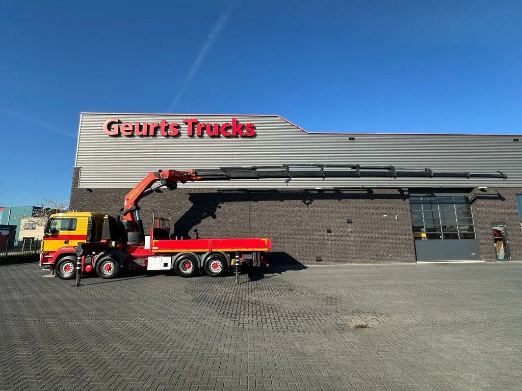MAN 35.480 8X4H-6 BL MET PALFINGER PK92002-SH H KRAAN / KRAN, Euro 5, Achat, Cruise Control, Jaune