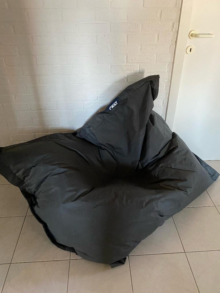 zitzak, Enlèvement, Comme neuf, Noir, Pouf