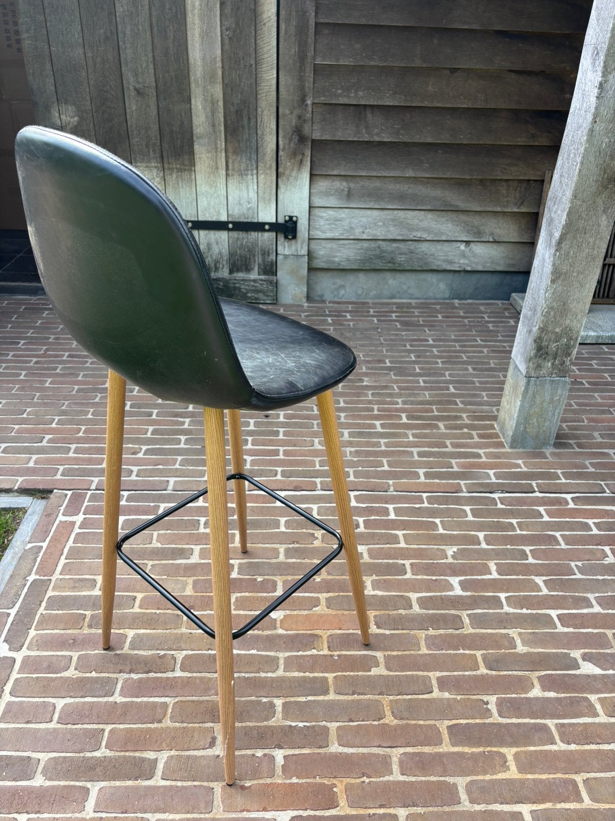 Barkrukken, Huis en Inrichting, Met voetsteun, Ophalen, Hout, Gebruikt
