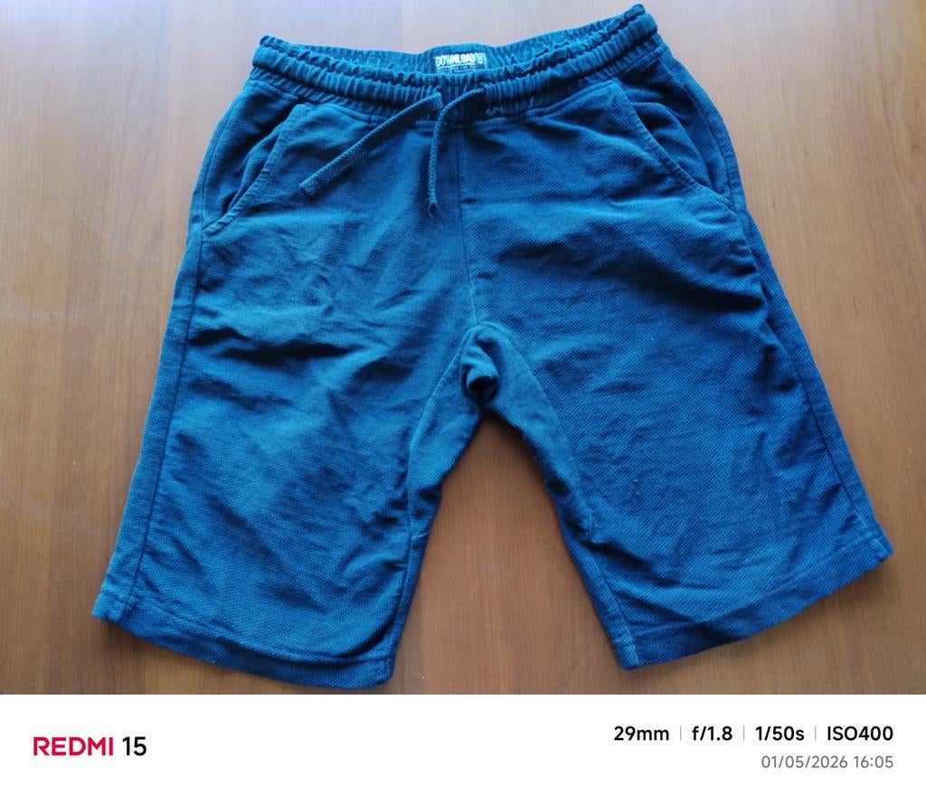 Blauwe korte broek maat 158 13 - 14 jaar, Kinderen en Baby's, Kinderkleding | Maat 158, Download, Ophalen of Verzenden, Jongen