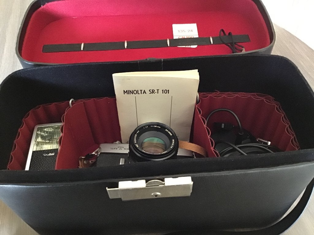 Analoog fototoestel MINOLTA, Audio, Tv en Foto, Ophalen, Zo goed als nieuw, Spiegelreflex, Minolta
