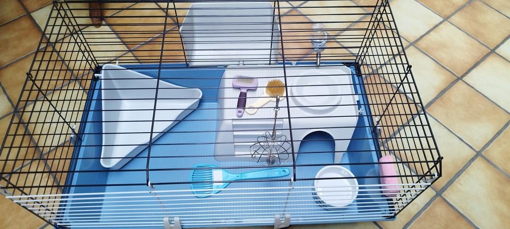 Cage pour rongeurs 76 cm longeur x 47 cm largeur x 45 haut, Kooi, Hamster, Zo goed als nieuw, 75 tot 110 cm