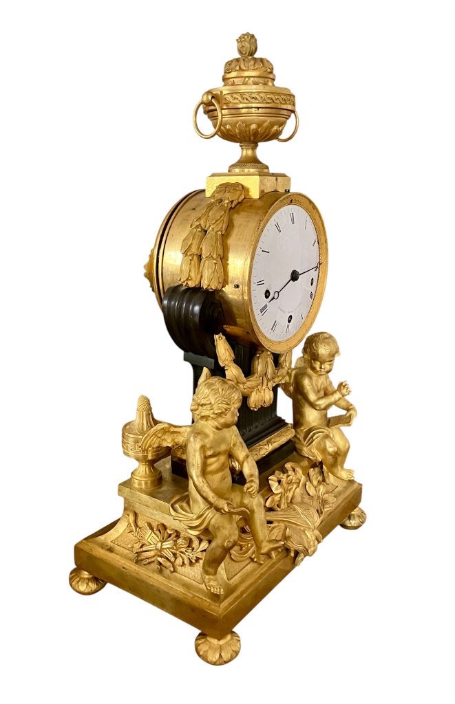 Pendule d'époque Louis XVI signée Frédéric Duval, Antiquités & Art, Antiquités | Horloges, Enlèvement ou Envoi
