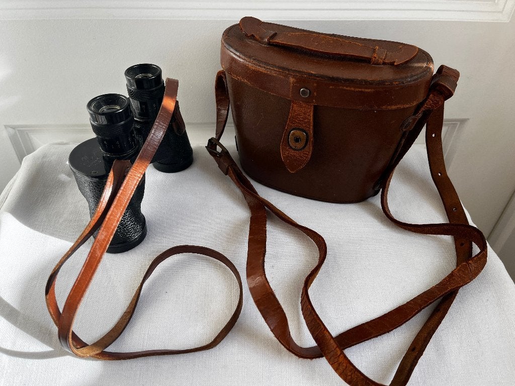 US WW2  jumelles M3 6x30 Navy et son étui M17 + courroies, Collections, Enlèvement ou Envoi, Marine, Autres types