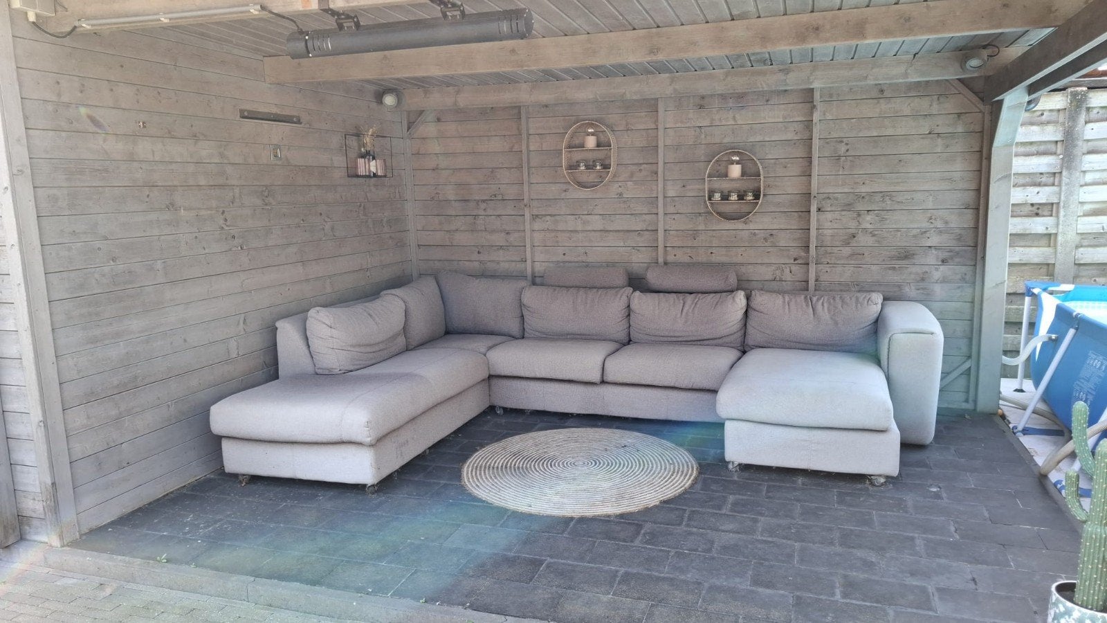 tuinhuis 3m x 8m, wanddikte 32mm., Ophalen, 200 tot 400 cm, Tuinhuis, Zo goed als nieuw
