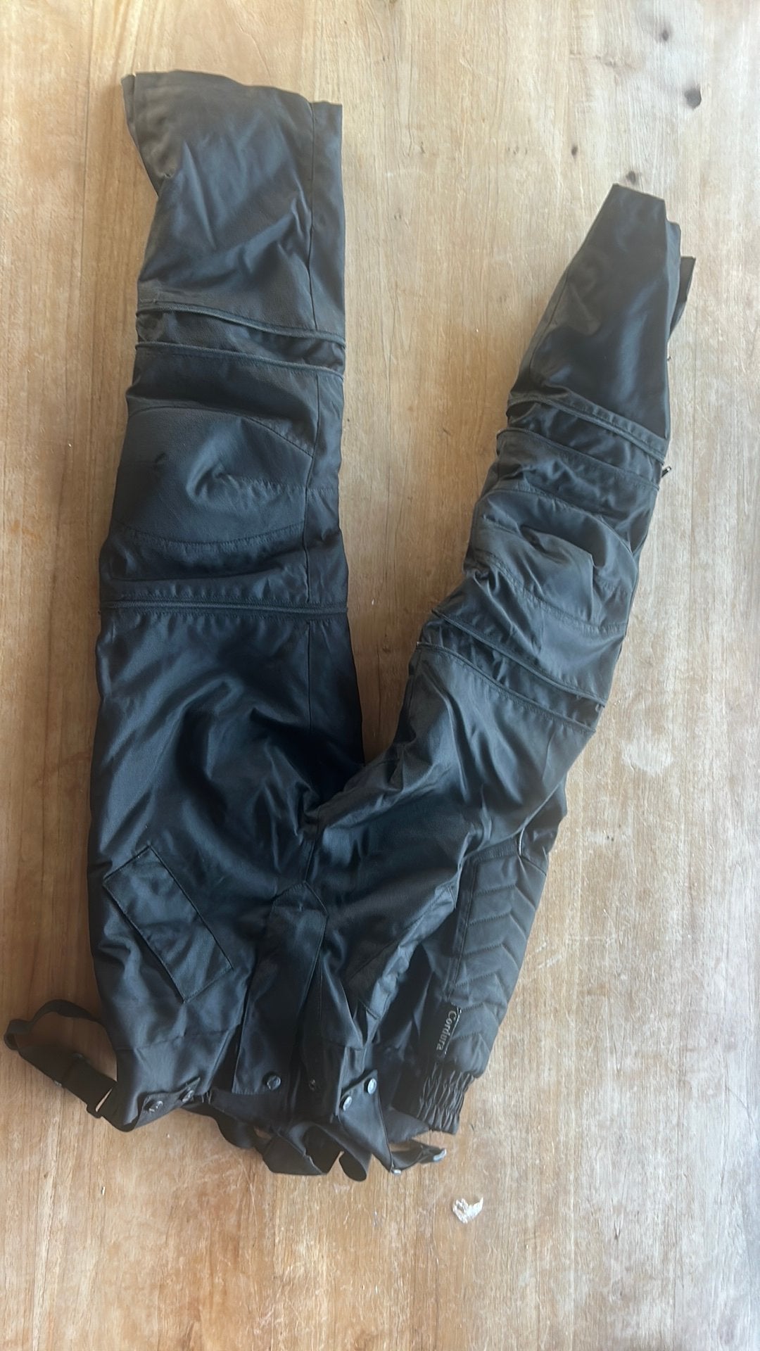 Motorbroek met bretellen, Motoren, Ophalen of Verzenden, Tweedehands, Dames, Broek | textiel