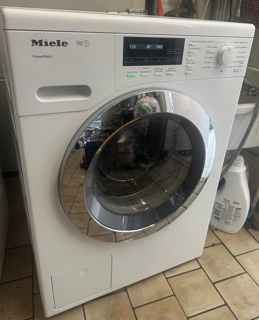 Miele W1 Powerwash 8Kilo 1600 Toeren Energie A+++ Nieuwmodel, Ophalen, Minder dan 85 cm, 8 tot 10 kg, Voorlader