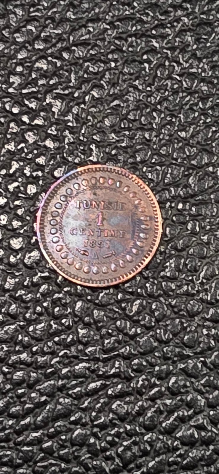 Tunesië 1 centime 1891(1308) KM#219, Timbres & Monnaies, Enlèvement ou Envoi