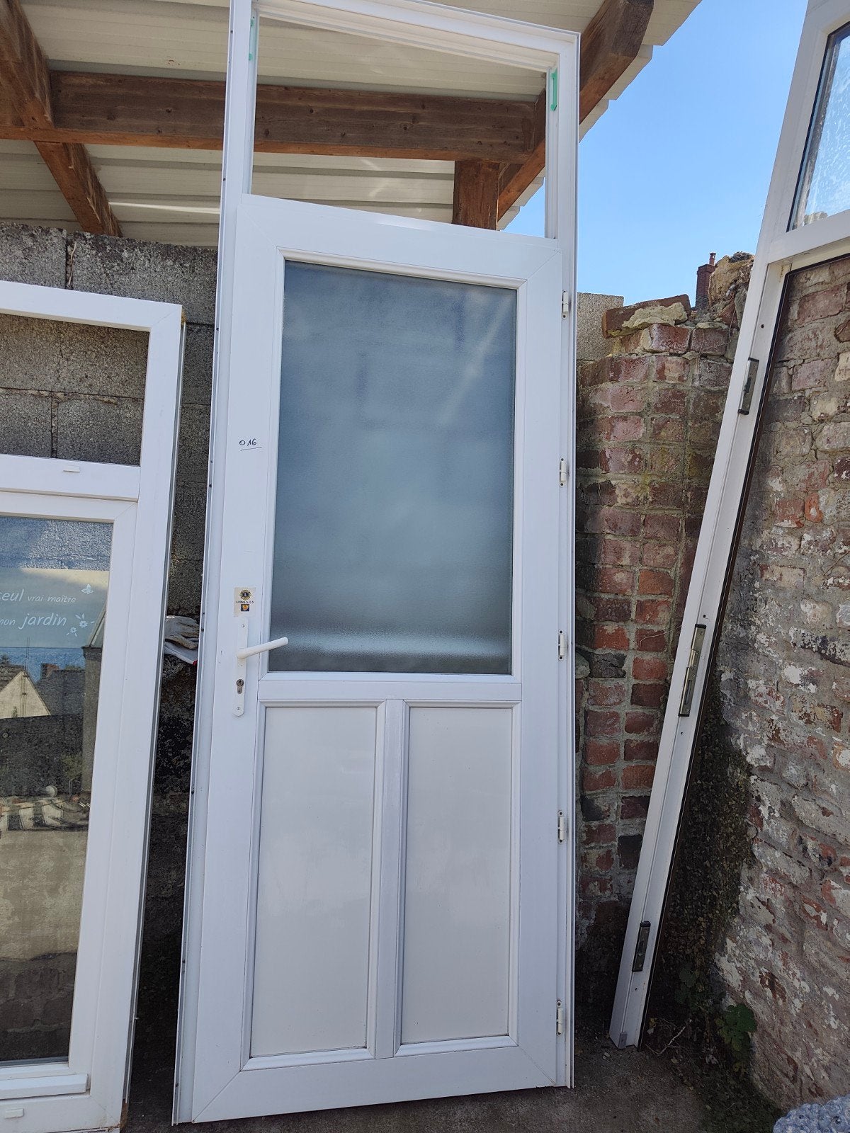 porte pvc blanc, Bricolage & Construction, 75 à 150 cm, Chambranle de porte, Synthétique, Enlèvement