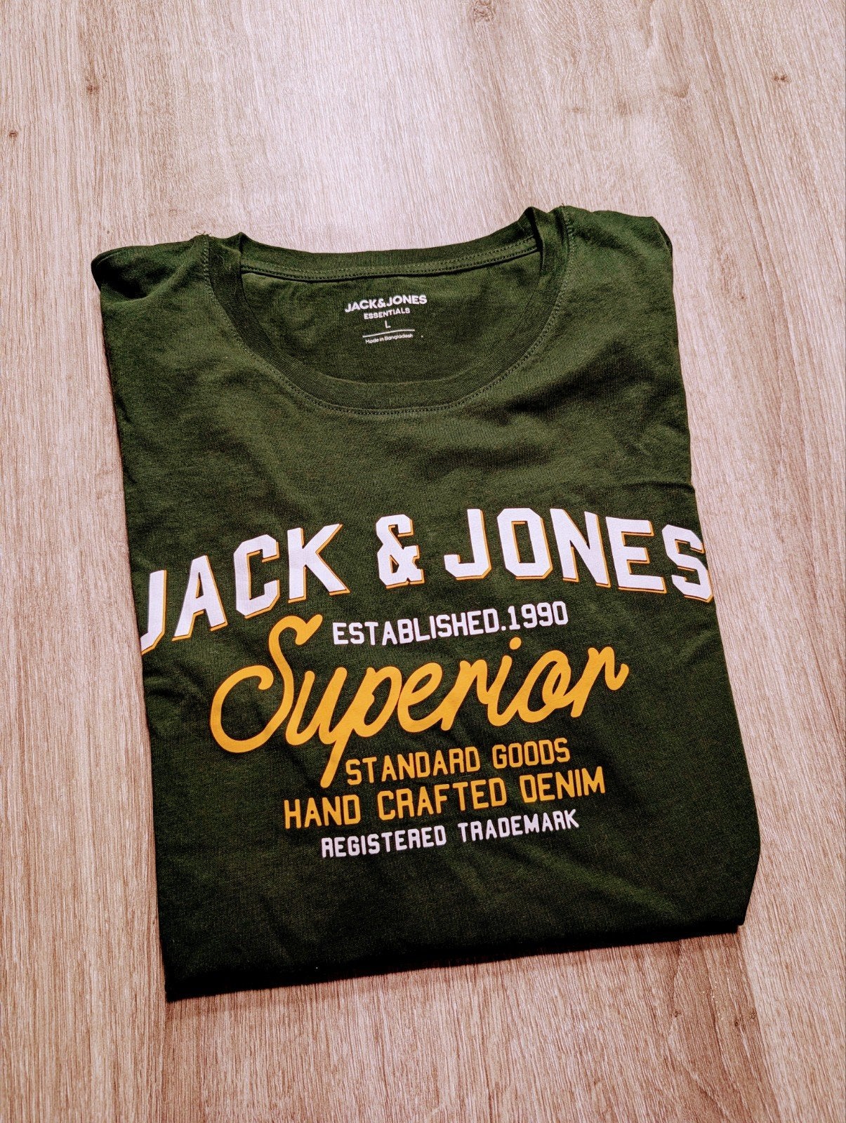 T-shirt homme imprimés Jack & Jones Essentials vert L, Enlèvement ou Envoi, Jack&Jones, Vert, Taille 52/54 (L)