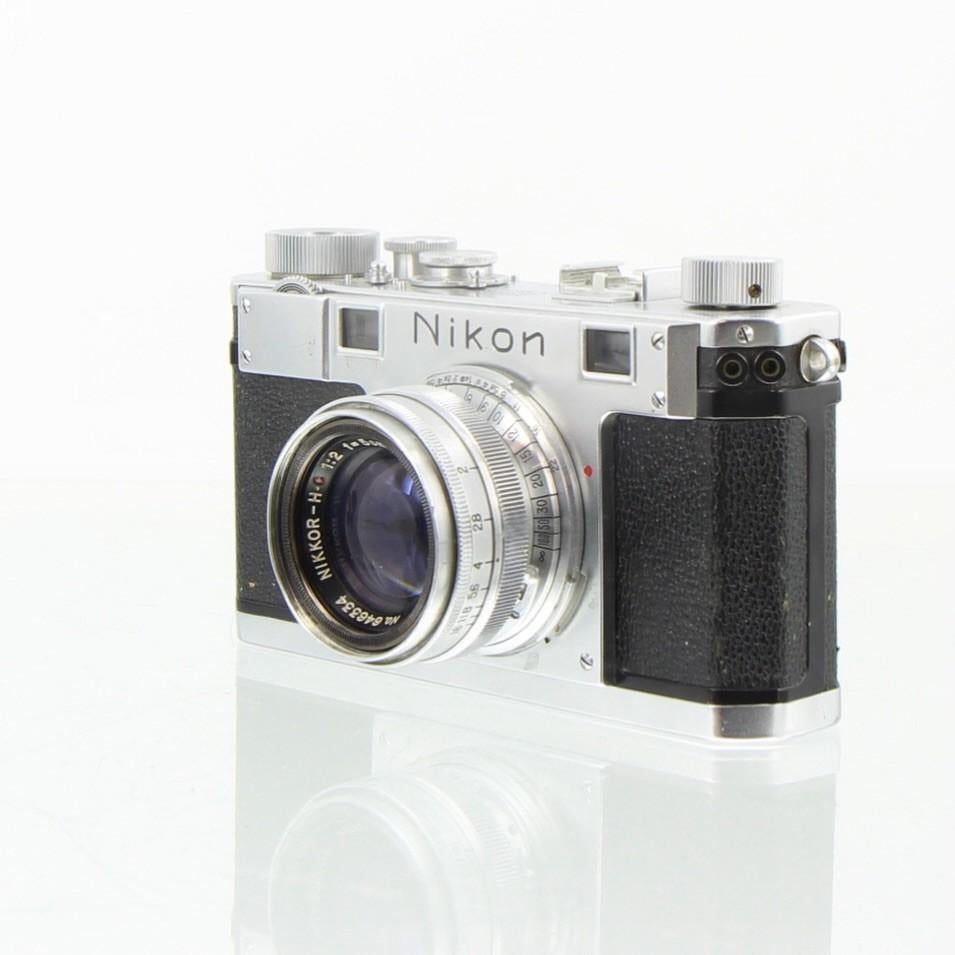 Nikon S rangefinder met Nikkor-H.C 50mm F2 lens, Ophalen of Verzenden, Nikon