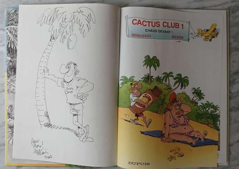 BD Cactus Club 1 EO dédicace Gilson Bercovici Neuf, Une BD, Enlèvement ou Envoi, Neuf, Bercovici & Gilson