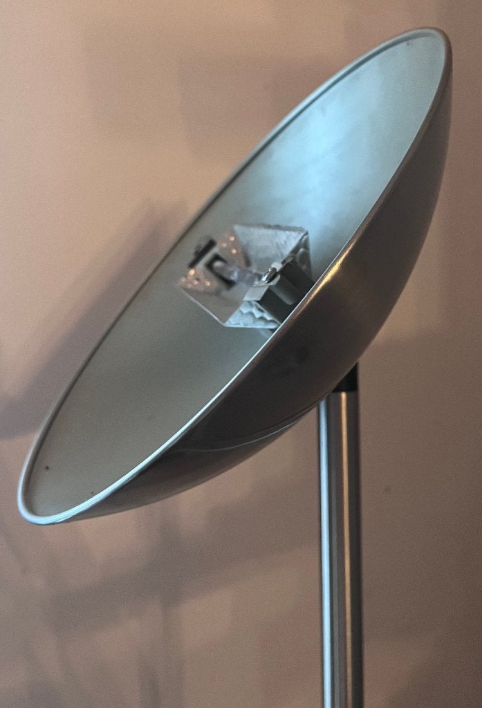 Lampadaire halogène Massive 300W R7S Métal brossé (176x27,5), Maison & Meubles, Autres culots, Utilisé, Moderne / Contemporain