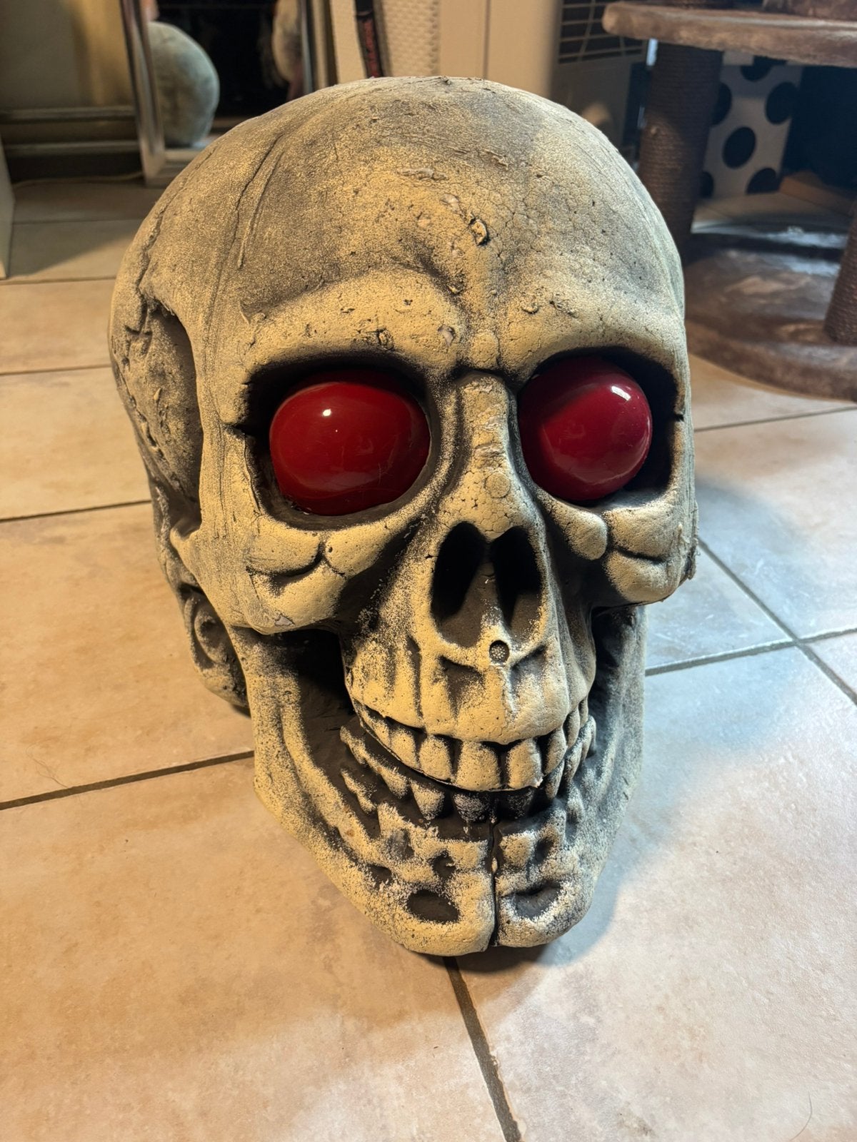 Halloween skull decoratie, Ophalen, Zo goed als nieuw, Versiering