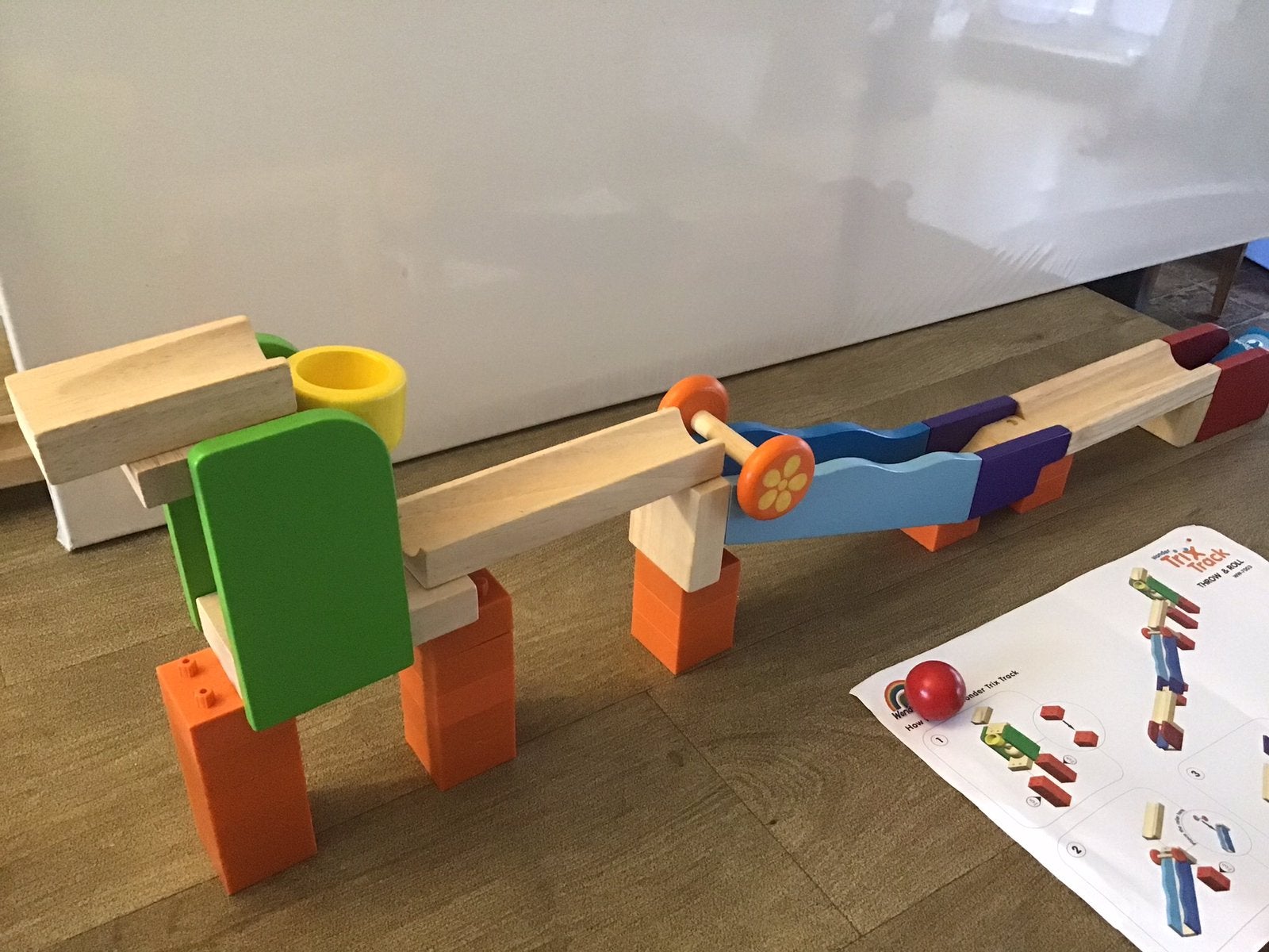 Houten knikkerbaan, Enfants & Bébés, Enlèvement, Comme neuf