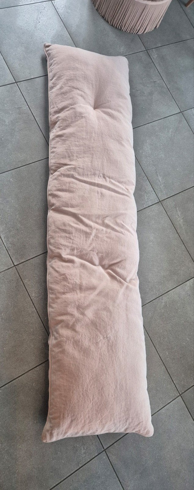Coussin de sol long et doux vieux rose, Rose, Enlèvement, Coussin de dossier, Rectangulaire