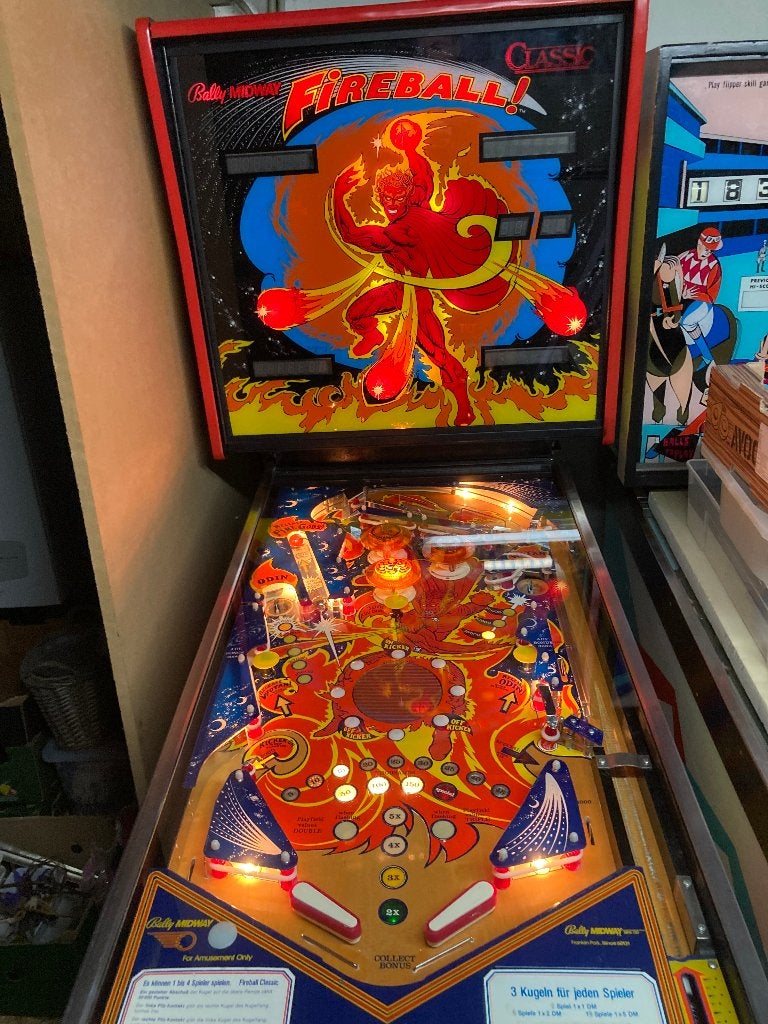 Flipperkast Bally Wulff Fireball Classic, Bally, Flipper (jeu), Enlèvement, Utilisé