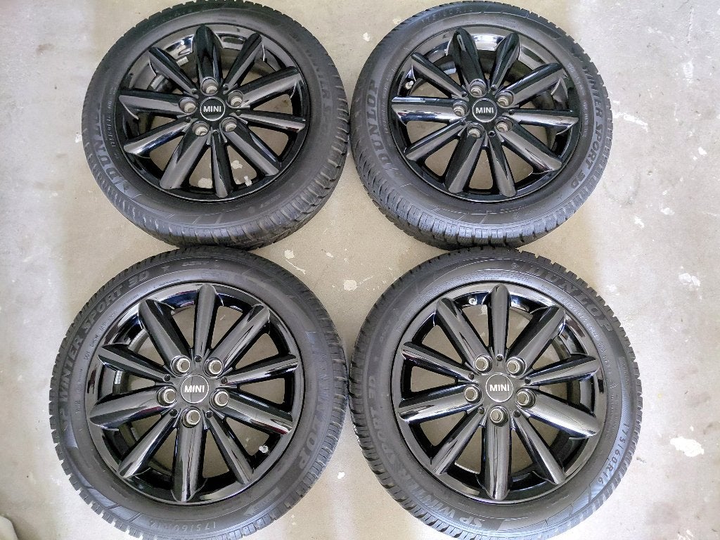 16 inch velgen met winterbanden Mini F55 / F56 / F57, Auto-onderdelen, Ophalen, Gebruikt, 16 inch, 175 mm