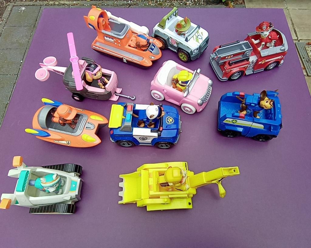 Paw Patrol auto's 10st voor 45 euro, Ophalen of Verzenden, Zo goed als nieuw