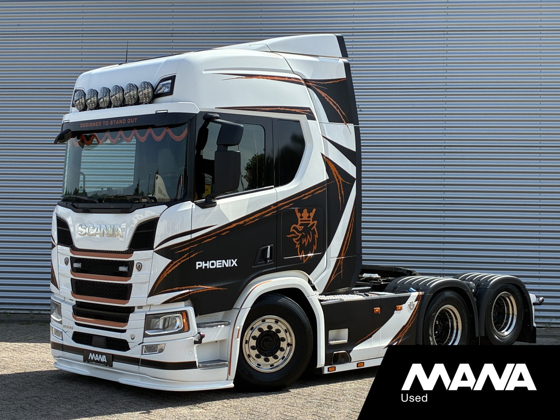 Scania R530 V8 6x2 LL Phoenix SHOWTRUCK // BUFFL opbouw - Li, Autos, Camions, Cuir, Achat, 390 kW, 2 places