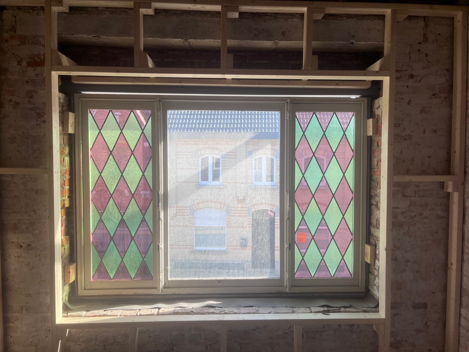 Glasramen in lood, Ophalen, Gebruikt, Gevelraam of Ruit, Glas in lood