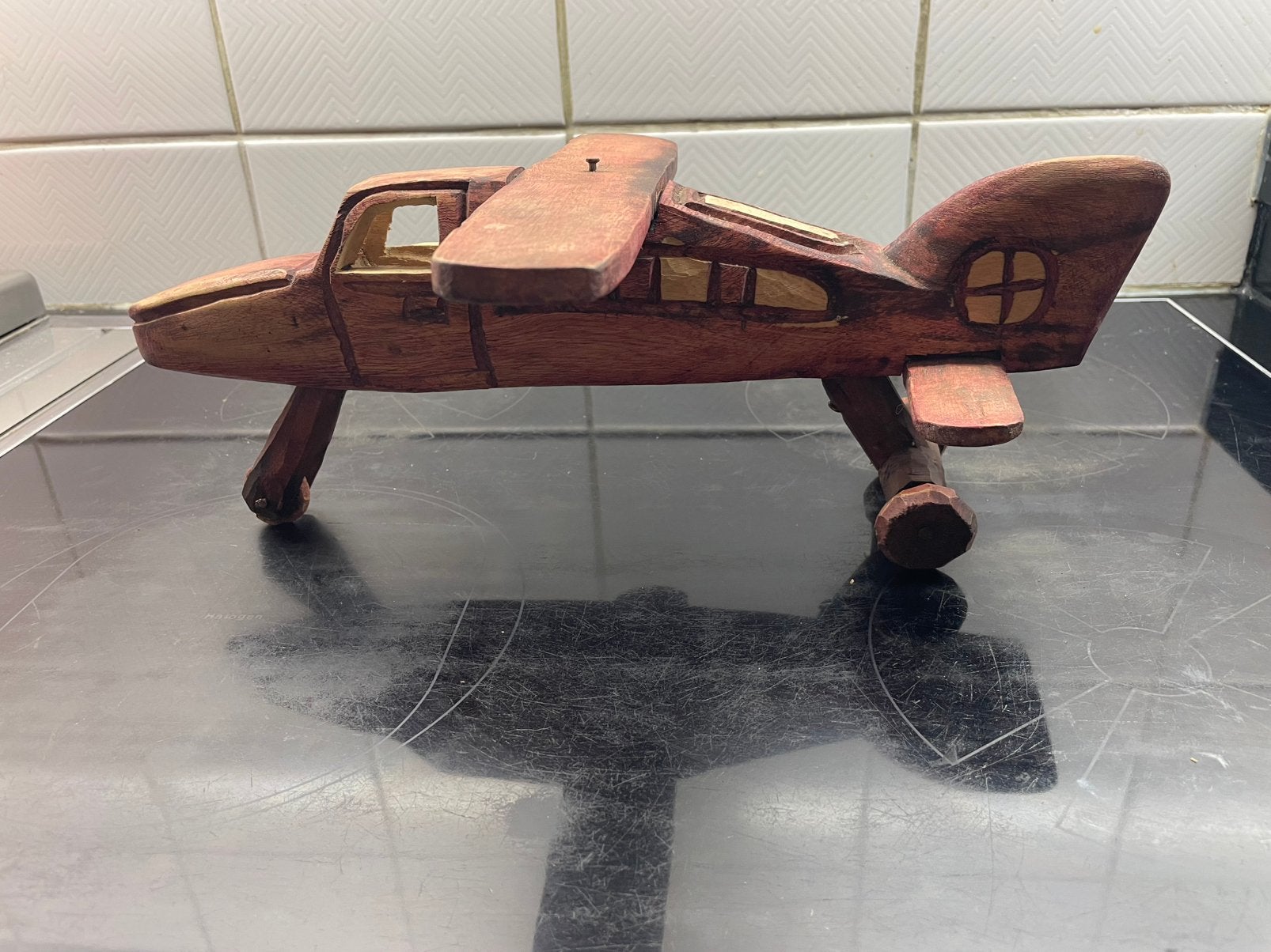 Avion artisanal jouet bois, Enlèvement ou Envoi, Utilisé