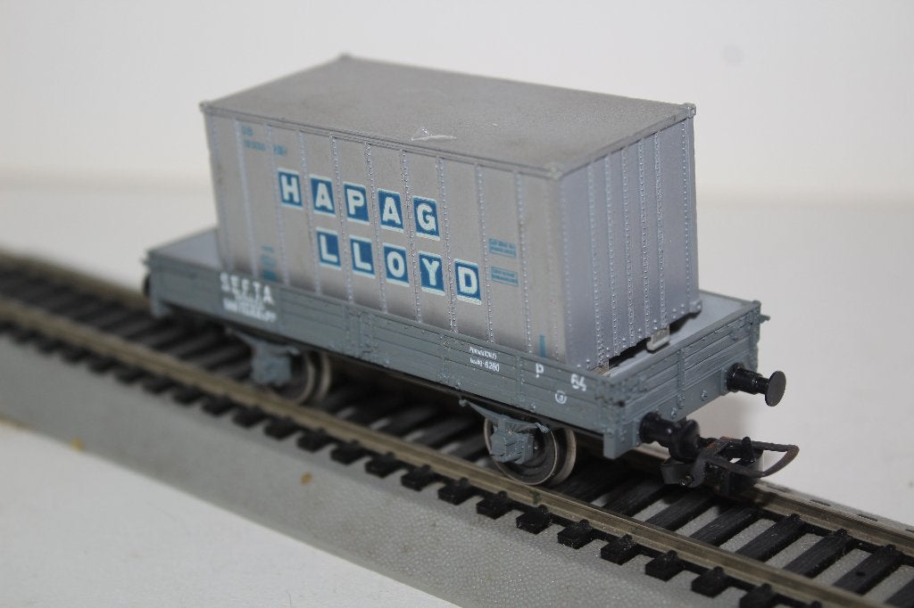lima ho wagon + contenair hapag lloyd, Enlèvement ou Envoi, Wagon, Lima, Courant continu