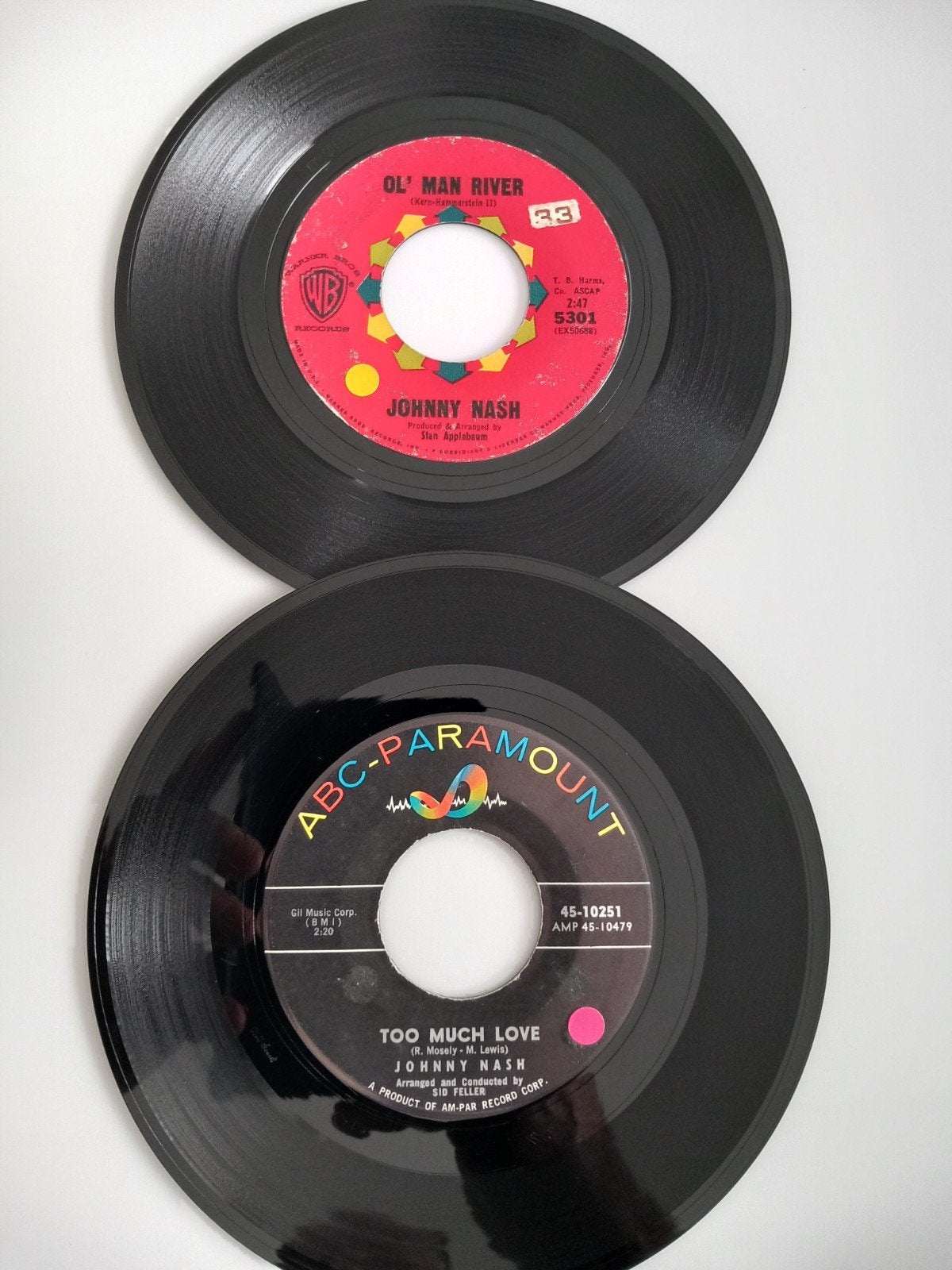 JOHNNY NASH. 60'S POPCORN R&B USA.  2 X 45T, Ophalen of Verzenden, R&B en Soul