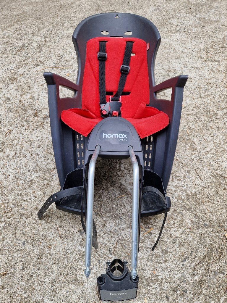 Siège velo pour enfant (Hamax), Vélos & Vélomoteurs, Repose-pieds, 15 à 25 kg, Enlèvement, Utilisé