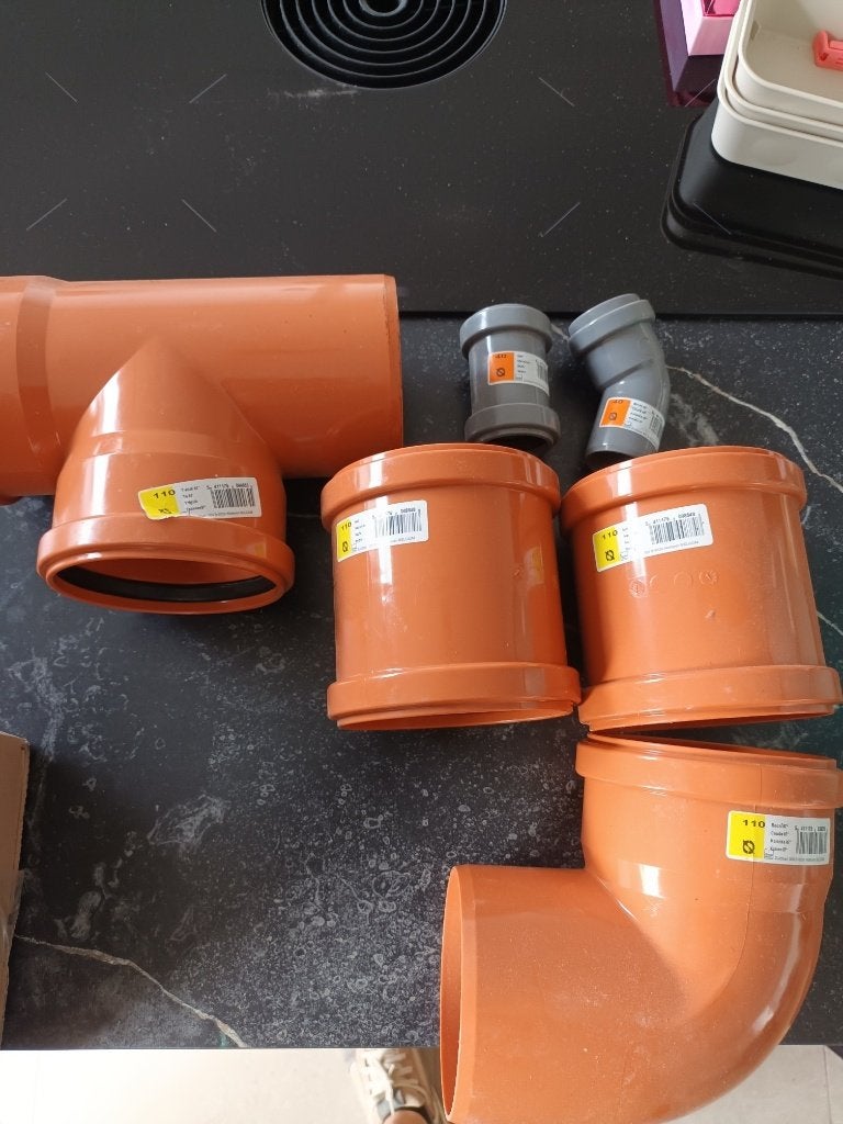 PVC rioleringsstukken, Ophalen, Afvoer, PVC, Nieuw