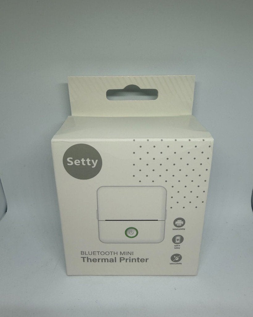 MINI IMPRIMANTE THERMIQUE BLUETOOTH SETTY, Informatique & Logiciels, Neuf, Enlèvement ou Envoi, Setty, Info@telforceone.pl
