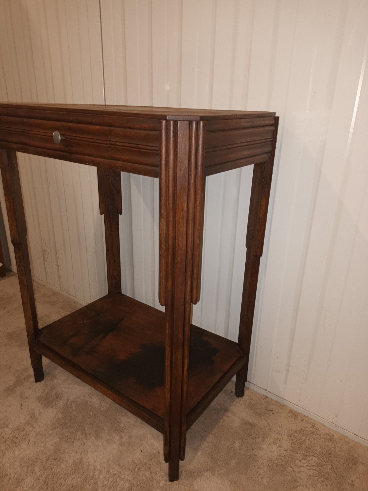 Art Deco Bijzettafel / Sidetable (Eikenhout, ca. 1930), Antiek en Kunst, Ophalen