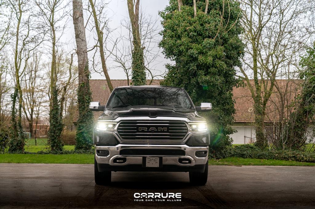 Dodge RAM 5.7V8 1500 LONGHORN|LPG|LICHTE VRACHT|, Auto's, Dodge, 0 kg, Zwart, 5 deurs, 296 kW