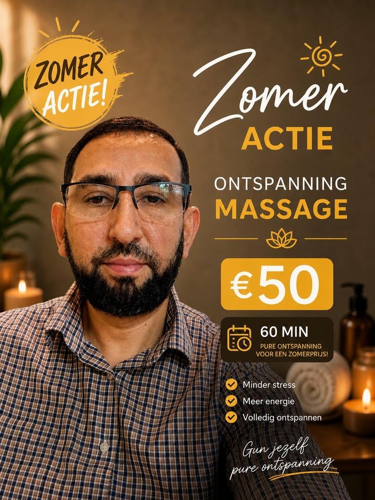 Zomer Actie   – Masseur Sayo (Deurne) of Aan huis, Diensten en Vakmensen, Welzijn | Masseurs en Massagesalons, Sportmassage