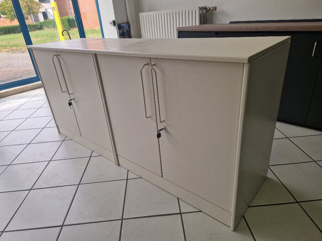 Laag archiefkast, Huis en Inrichting, Kasten | Roldeurkasten en Archiefkasten, Ophalen, Gebruikt, 150 tot 200 cm, Minder dan 100 cm
