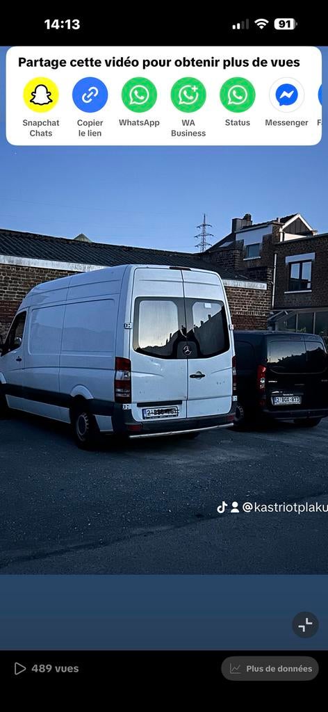 Bonjour vend sprinter 2015, Autos, Euro 5, Achat, Entreprise, 3 places