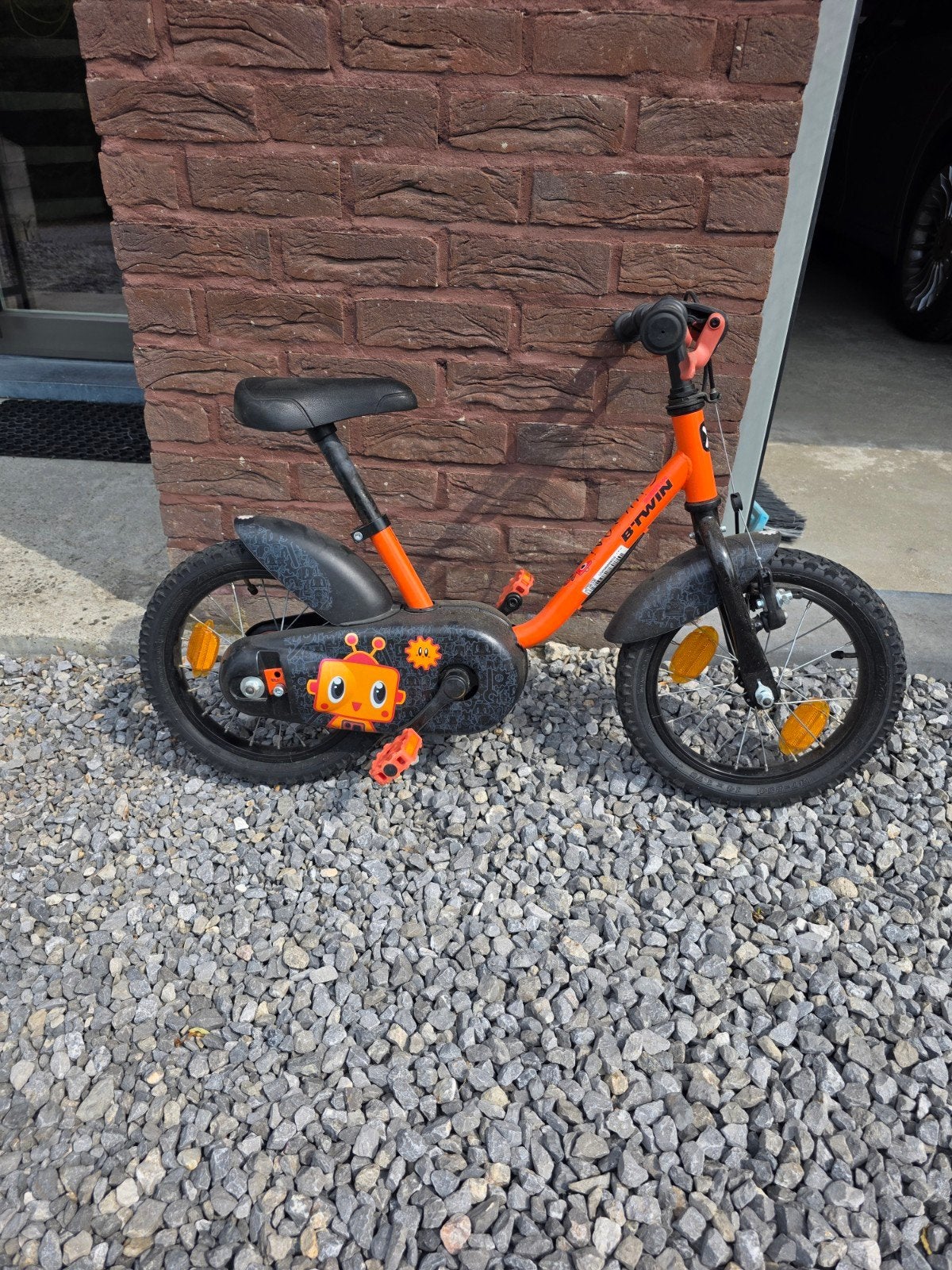 Vélo enfant B’Twin 14 pouces – Orange – Bon état, Vélos & Vélomoteurs, Enlèvement