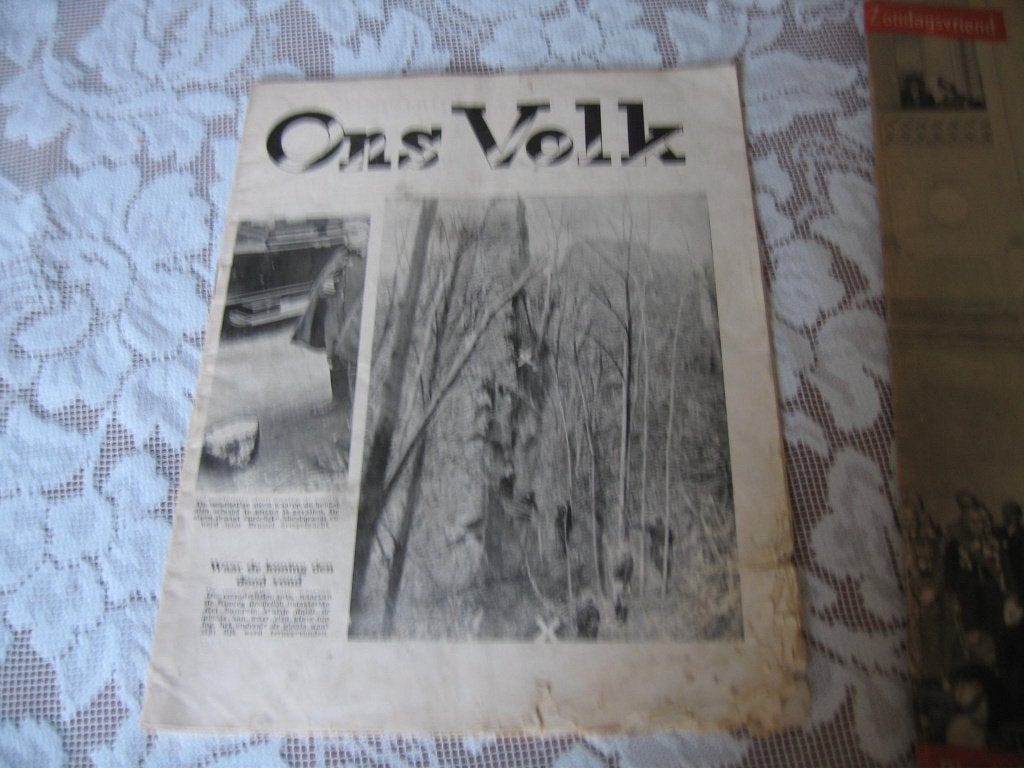 mort du roi Albert I, Enlèvement ou Envoi, 1940 à 1960, Journal ou Magazine